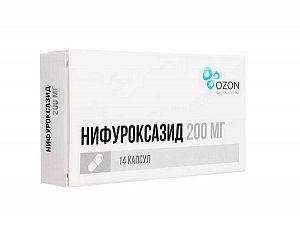 Нифуроксазид капсулы 200 мг 14 шт