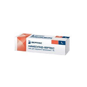 Нимесулид гель для наружного применения 1% туба 20 г