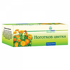 Ноготков цветки фильтр-пакеты 1,5 г 20 шт