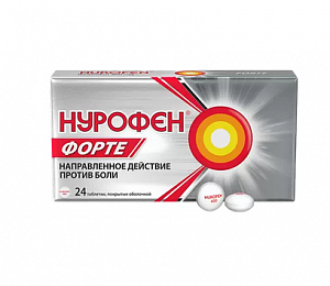 Нурофен Форте таблетки покрытые оболочкой 400 мг 24 шт