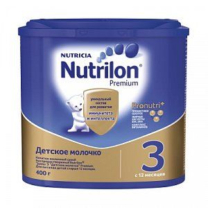 Nutrilon 3 Premium Молочная смесь с 12 мес 400 г