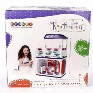 Огонек Домик для кукол Конфетти С-1334 от 3 лет