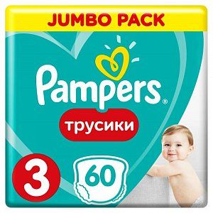 Pampers Подгузники-трусики Pants Midi 6-11 кг 60 шт