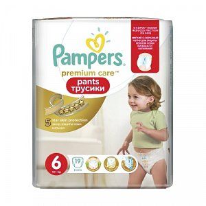 Pampers Подгузники-трусики Premium Care Pants Extra Large 16+ 19 шт