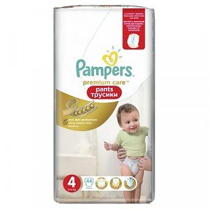 Pampers Подгузники-трусики Premium Care Pants Maxi 9-14 кг 44 шт