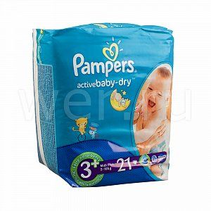 Pampers Подгузники Active Baby Midi+ 21 шт