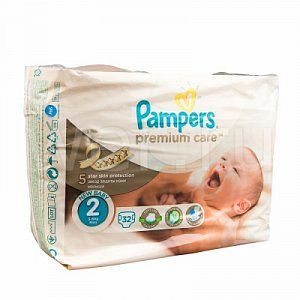 Pampers Подгузники Premium 3-6 кг Mini 32 шт