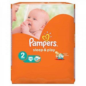 Pampers Подгузники Sleep&Play 3-6 кг Mini 18 шт