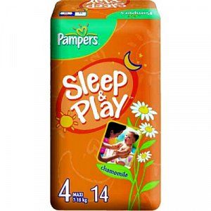 Pampers Подгузники Sleep&Play 7-18 кг Maxi 14 шт