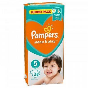 Pampers Подгузники Sleep & Play Junior 11-18 кг 58 шт