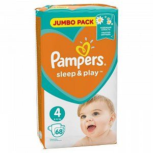 Pampers Подгузники Sleep & Play Maxi 7-14 кг 68 шт