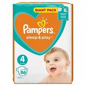 Pampers Подгузники Sleep & Play Maxi 8-14 кг 86 шт