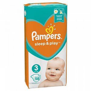 Pampers Подгузники Sleep & Play Midi 5-9 кг 58 шт