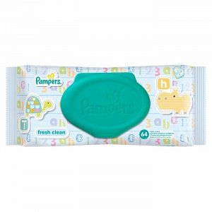 Pampers Салфетки Влажные Baby Fresh 64 шт (блок)