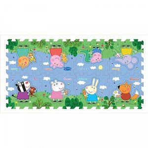 Peppa Pig Коврик-пазл Пеппа и друзья 30130 8 сегментов