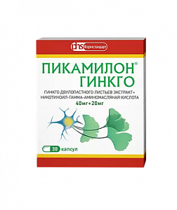 Пикамилон Гинкго капсулы 40мг+20мг 30 шт