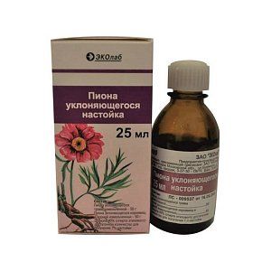 Пиона уклоняющегося настойка 25 мг ЭКОлаб