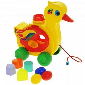 Полесье Каталка Уточка несушка 23 см 6219