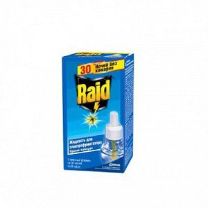 Raid Жидкость от комаров 30 ночей