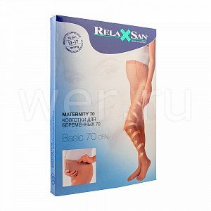 RelaxSan Колготки для беременных 70 Den р4 черный