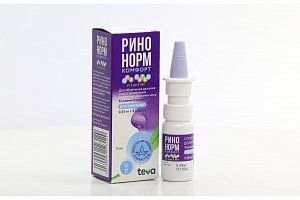 Ринонорм Комфорт спрей назальный дозированный 005мг+5мг флакон с дозатором 10 мл