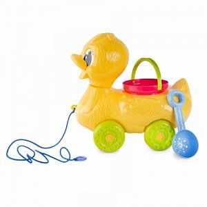 Росигрушка Каталка-песочница Утка 9097 3 детали