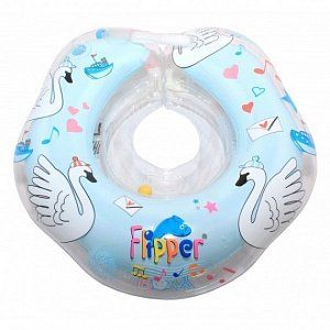 Roxy Kids Круг на шею для купания Flipper Swan Lake Мusic музыкальный Голубой