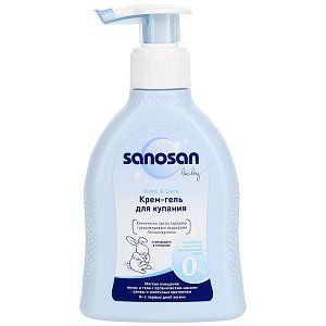 Sanosan Baby Крем-гель для купания с дозатором 200 мл