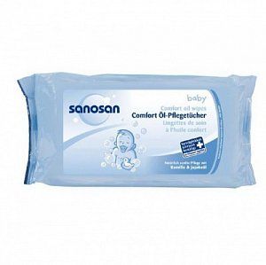 Sanosan Baby Салфетки Комфорт с масляной пропиткой 80 шт
