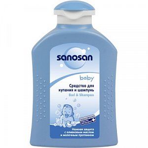 Sanosan Baby Средство для купания и Шампунь с дозатором 200 мл