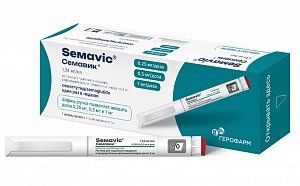 Семавик раствор для подкожного введения 0,25/0,5/1мг доза  3мл шприц-ручка 1 шт + игла одноразовая 4 шт