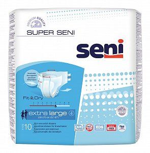 Seni Super Air Подгузники для взрослых XL 10 шт