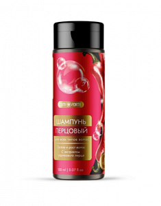 Шампунь Перцовый ComForte для всех типов волос с экстрактом стручкового перца 150 мл