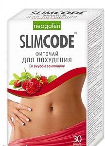 Слимкод Грин фиточай (земляника) 30 шт