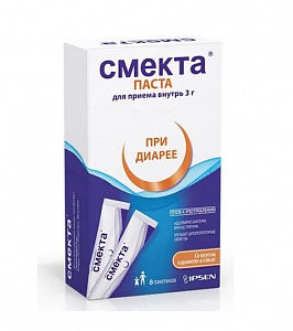 Смекта паста для приема внутрь 3 г пакетики 8 шт Карамель-Какао