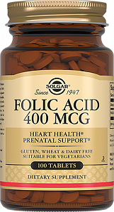 Солгар Фолиевая кислота таблетки 100 шт (БАД)