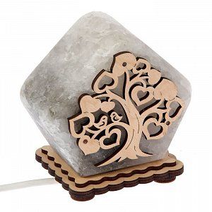 Соляной светильник Дерево 1,3кг белый