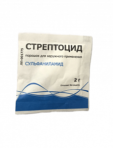 Стрептоцид порошок для наружного применения 2 г 1 шт Тульская ФФ
