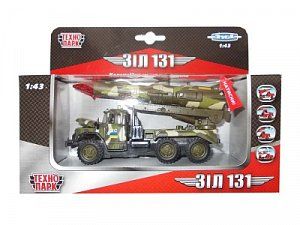 Технопарк Машина ЗИЛ 131 с ракетой металл CT10-001-R-3