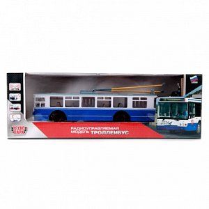Технопарк Троллейбус со светом и звуком TROL-RC 24 см