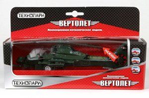 Технопарк Вертолет военный со светом и звуком SL362-2-SB