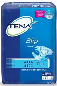 Tena Slip Plus Подгузники для взрослых M 10 шт