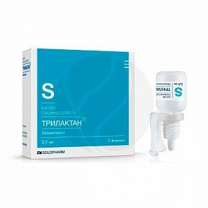 Трилактан капли глазные 0,005% флакон-капельница 2,5 мл 3 шт Гротекс
