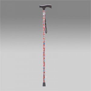 Трость Армед YU821 Красная с цветами с УПС