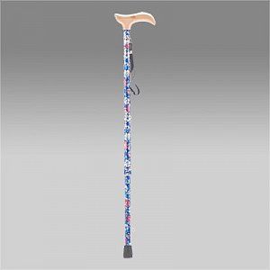 Трость Армед YU821 Синяя с цветами с УПС