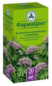 Валериана корневища с корнями фильтр-пакеты 1,5 г 20 шт