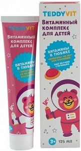 Витамины для детей TeddyVit гель со вкусом клубники 125мл