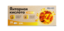 Янтарная кислота Премиум BioForte таблетки 100 мг 20 шт