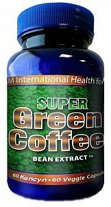 Зеленый кофе экстракт 400 мг 60 шт капс